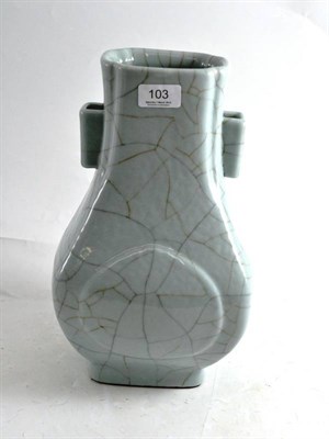 Lot 103 - A Chinese crackleglaze vase of recent date