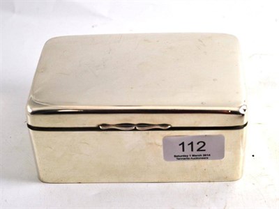 Lot 112 - A silver cigarette box, Birmingham 1900
