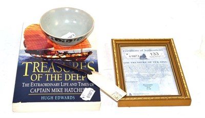 Lot 133 - Concorde silver label and a Tek Sing Cargo bowl (with certificate) and a book about Captain...