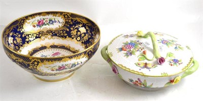 Lot 189 - A Spode ";Masterpiece"; bowl and Herend tureen and cover