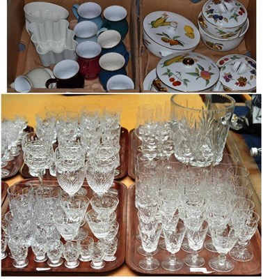 Lot 240 - A quantity of glass, Royal Worcester items and Denby mugs