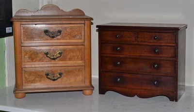 Lot 257 - Two miniature apprentice pieces of furniture