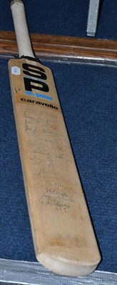 Lot 343 - A signed cricket bat, Yorkshire, Glamorgan and New Zealand