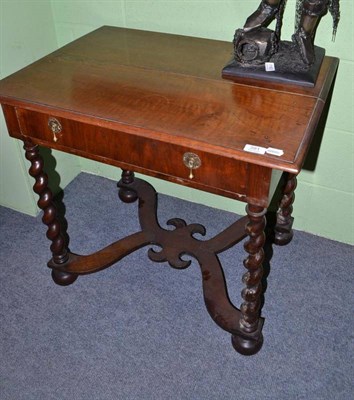 Lot 391 - Walnut lowboy (17th century and later)