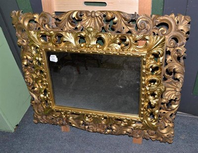 Lot 392 - A Victorian mirror and a Venetian frame (2)