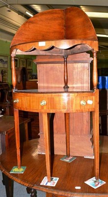 Lot 415 - Mahogany corner washstand