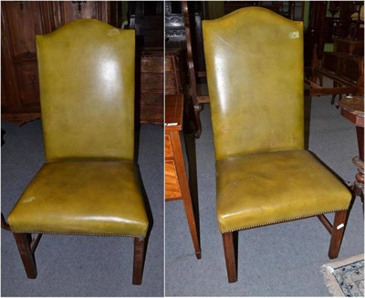 Lot 463 - Pair of leather side chairs