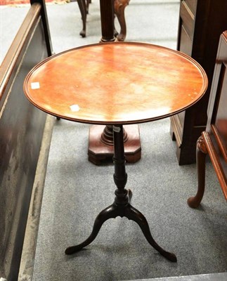 Lot 477 - Mahogany wine table and a mahogany plant stand (2)