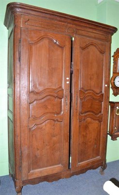 Lot 489 - French oak armoire