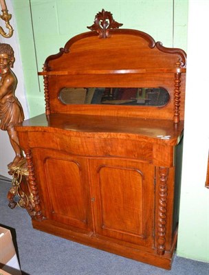 Lot 496 - A Victorian mahogany chiffonier with mirrored back gallery