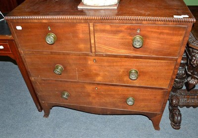 Lot 500 - Regency mahogany four drawer straight fronted chest of drawers