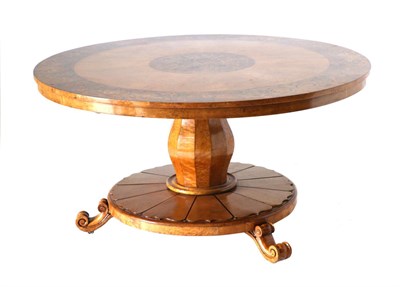 Lot 928 - A Fine Victorian Bird's Eye Maple, Walnut and Marquetry Inlaid Centre Table, in the manner of...