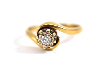 Lot 28 - A 9ct gold diamond solitaire ring