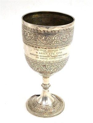 Lot 96 - A Victorian silver trophy cup