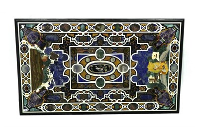 Lot 986 - A Pietra Dura Rectangular Table Top, in 16th century style, made up of various marble samples...