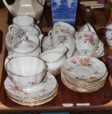 Lot 168 - Royal Crown Derby 'Derby Posies' pattern tea set