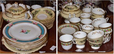 Lot 176 - Copeland and Garrett tea set, dessert plates and part tea set