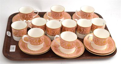 Lot 181 - A part service of Royal Worcester Balmoral coffee cans and saucers