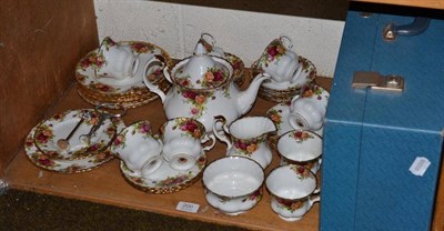 Lot 200 - A cased picnic set and a Royal Albert part tea set