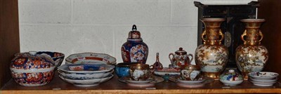 Lot 210 - Japanese Imari, Satsuma, Japanese cabinet etc