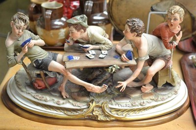 Lot 292 - Large Capodimonte figure 'The Cheat'