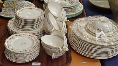 Lot 306 - Royal Doulton 'Strasbourg' dinner wares (twelve settings, with three dessert plates missing)