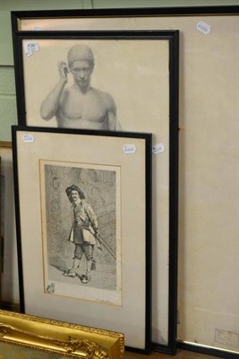 Lot 436 - Pair of framed watercolours by E.Lewis of coastal shipping scenes