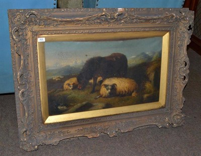 Lot 464 - George William Horlor (1823-1895), pony, sheep and ducks in a landscape