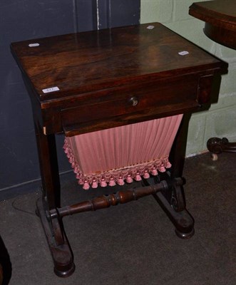 Lot 477 - A rosewood work/games table