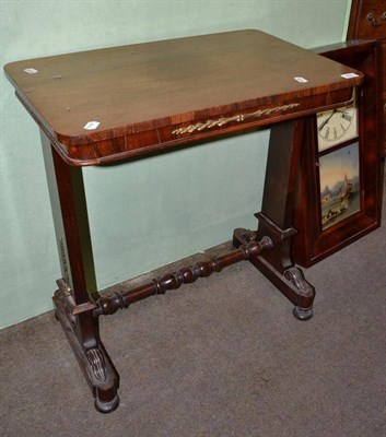 Lot 489 - A rosewood side table