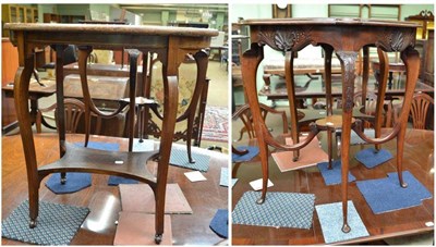 Lot 502 - Two Edwardian occasional tables