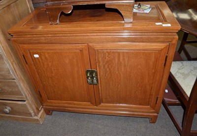 Lot 504 - Chinese hardwood cabinet