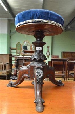 Lot 518 - Victorian piano stool