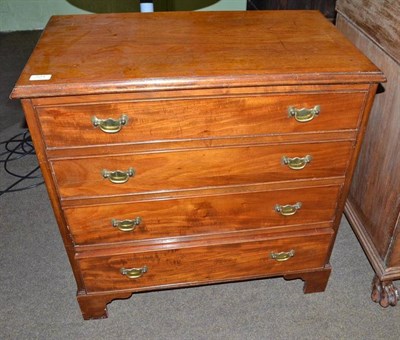 Lot 524 - Mahogany four height dressing chest