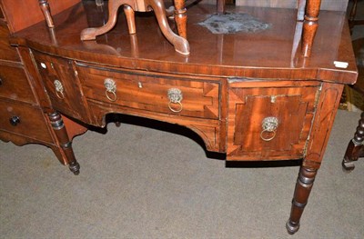 Lot 568 - A Regency mahogany bow fronted sideboard