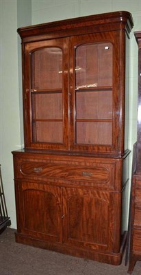 Lot 592 - A Victorian mahogany secretaire bookcase