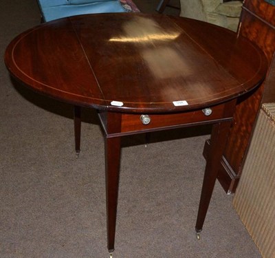 Lot 594 - Late 19th century mahogany Pembroke table