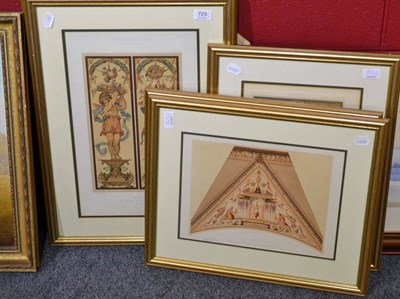 Lot 729 - A group of six colour reproduction prints from Farbige Decorationen (6)