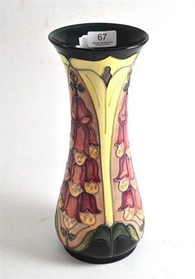 Lot 67 - A Moorcroft foxglove pattern vase, painted and impressed marks, 30.5cm high