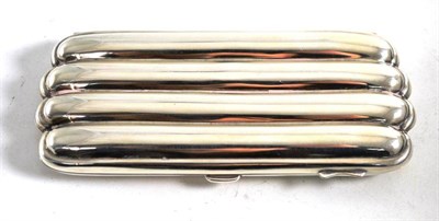Lot 173 - Four section silver cigar case