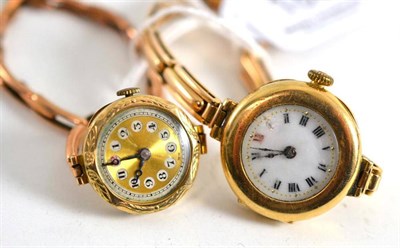 Lot 185 - Two lady's wristwatches, both on expanding bracelets