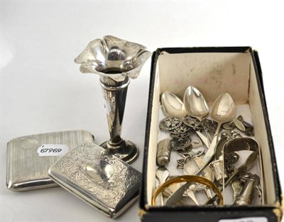 Lot 192 - Quantity of silver and plated items