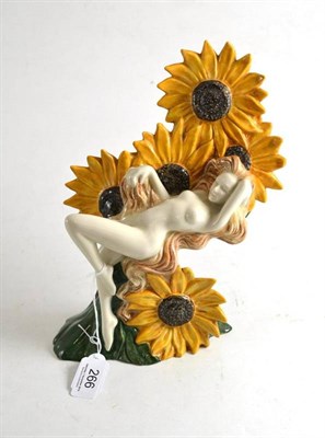 Lot 266 - Carlton ware limited edition figure, Sunflower Girl