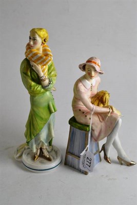 Lot 277 - Two Royal Worcester figurines by Keith Potts with certificates, titled ";Chic"; and ";Soiree"