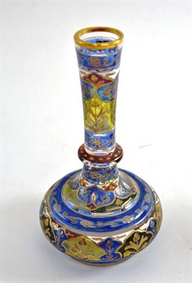 Lot 98 - A French coloured glass vase in a Persian style