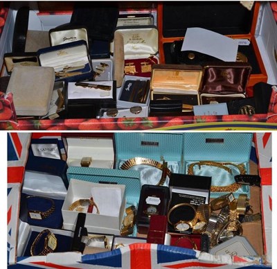 Lot 124 - Quantity of watches, costume jewellery and cufflinks