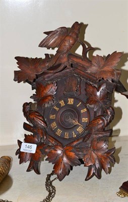 Lot 146 - A cuckoo wall clock