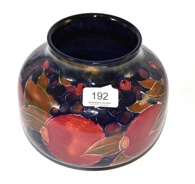 Lot 192 - Moorcroft pottery pomegranate pattern vase