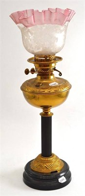 Lot 200 - Victorian oil lamp