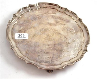 Lot 263 - A silver salver, Sheffield 1966